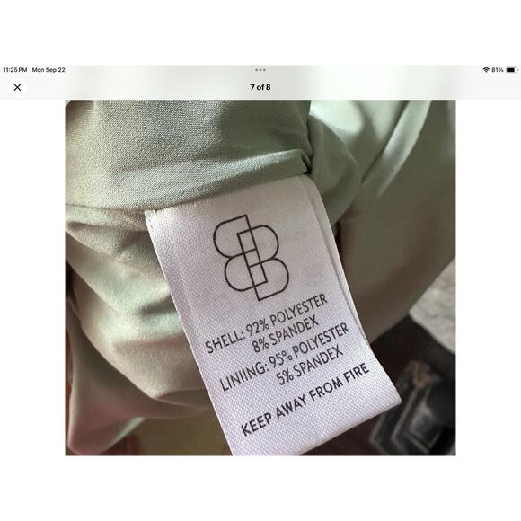 Baltic Born Sage Green Satin Midi Dress Small Wedding Guest Bridesmaid Softgirl - Picture 10 of 11